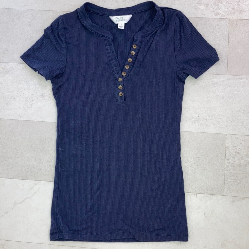 Ribbed tee